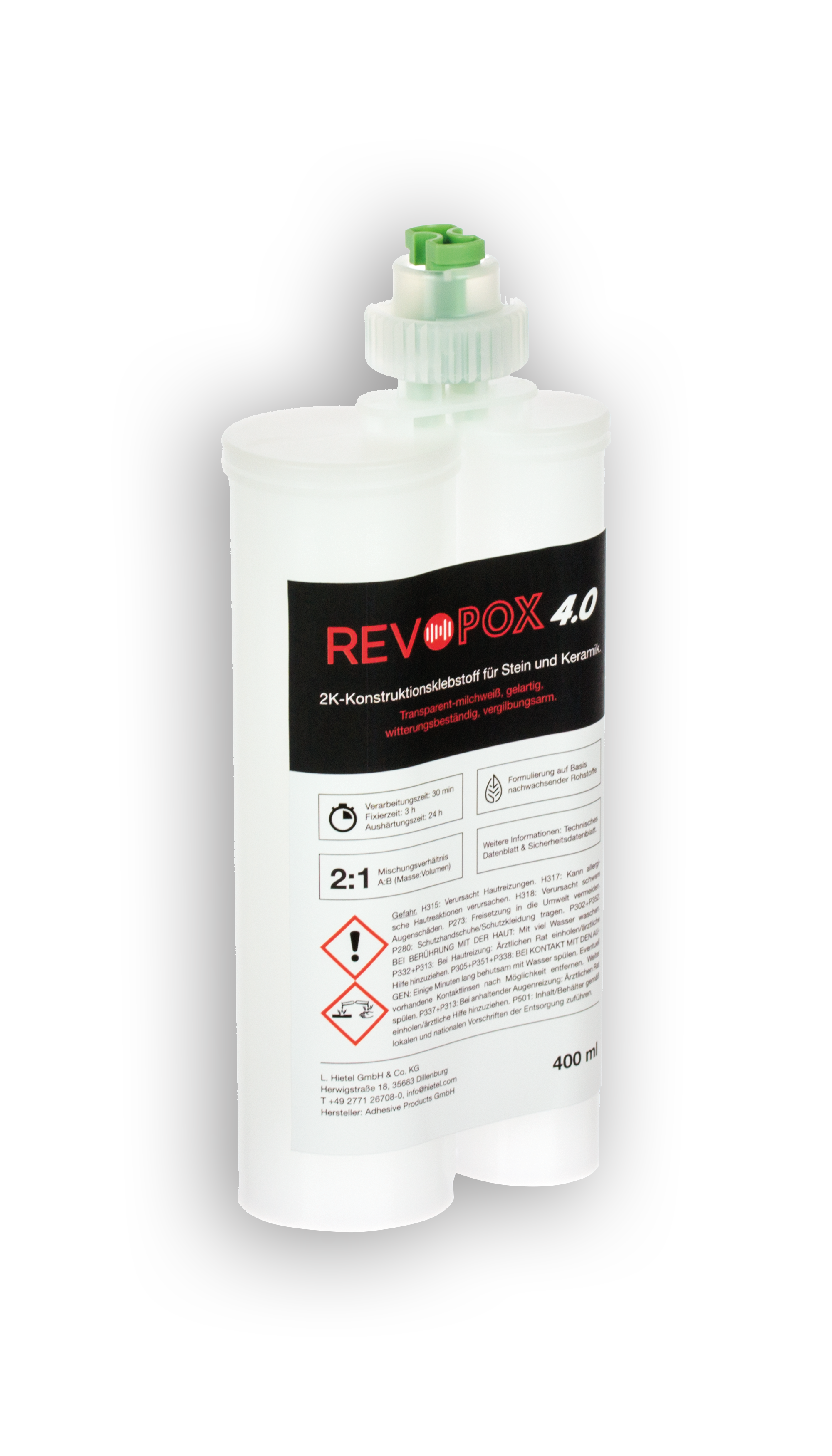 REVOPOX 4.0 transparent-milchweiß 400 ml