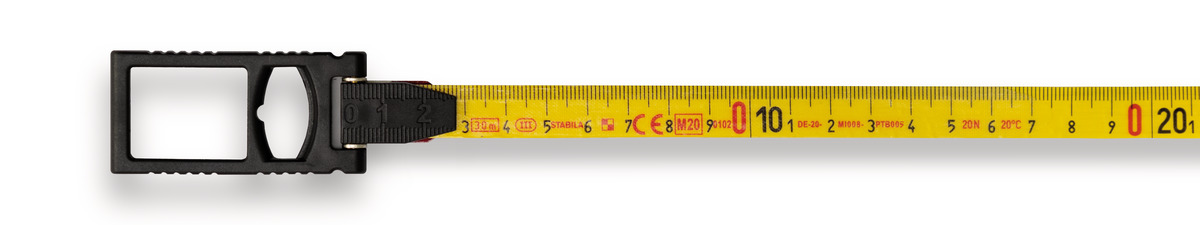 STABILA Rahmenbandmaß LBM 1000 FIBREGLASS, 50 m, Glasfaser-Messband mit metrischer Skala und Knickschutz, Universalhaken, bruchsicherer Rahmen, MID-Genauigkeit