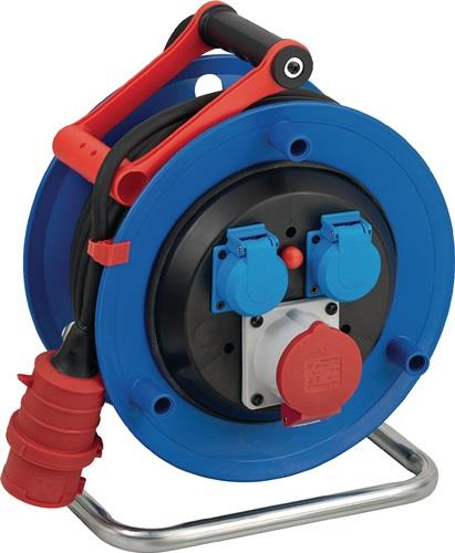 Drehstromkabeltrommel Garant 30m H07RN-F 5x1,5mm² 290mm 2 Schutzkon.steckd.