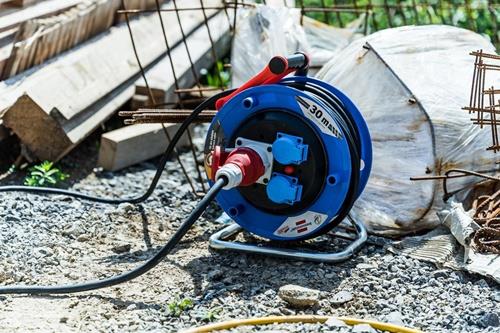 Drehstromkabeltrommel Garant 30m H07RN-F 5x1,5mm² 290mm 2 Schutzkon.steckd.