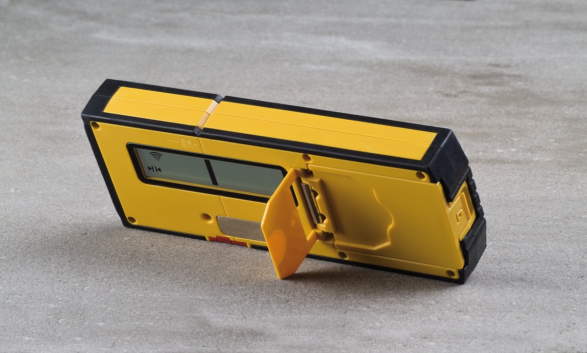 STABILA Empfänger REC 410 Line RF, Receiver für Linienlaser mit roten Laserstrahlen, automatische Feinausrichtung, kompatibel mit STABILA LA 80 L