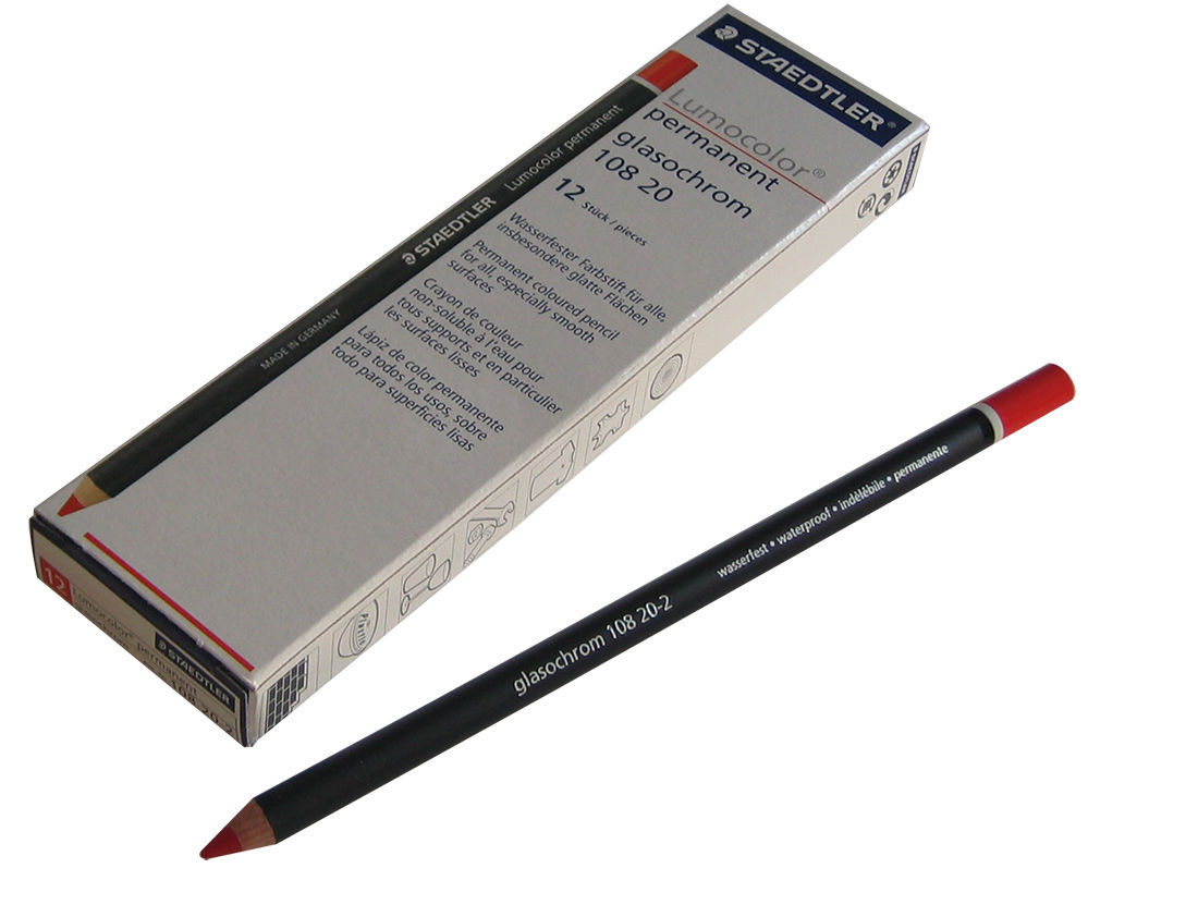 Fettstifte GLASOCHROM wasserfest (12 Stk.)