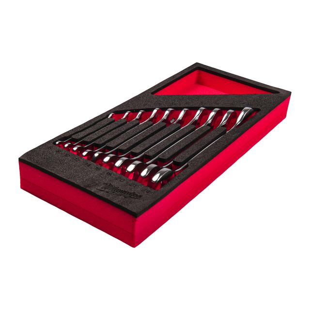 Milwaukee Doppel-Maulschlüssel Einlage 10-teilige Einlage für Werkstattwagen 78 cm