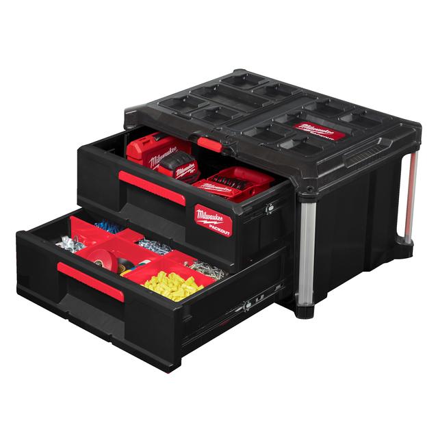 Milwaukee PACKOUT Koffer mit 2 Schubladen 560 x 410 x 360 mm
