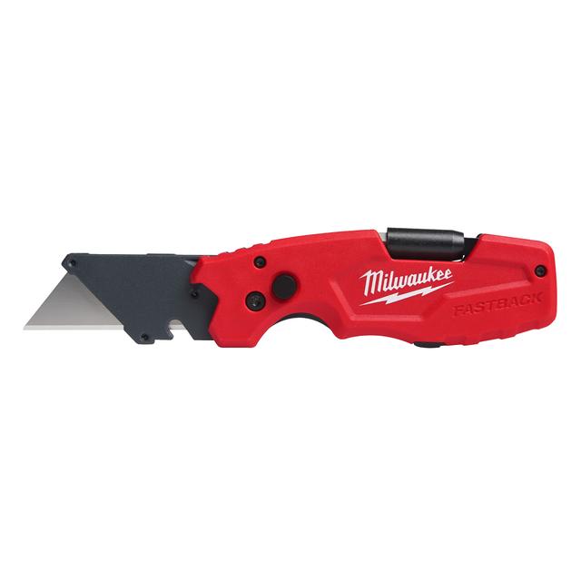 Milwaukee FASTBACK 6-in-1 Universal-Klappmesser mit integriertem 1/4" Hex-Bithalter