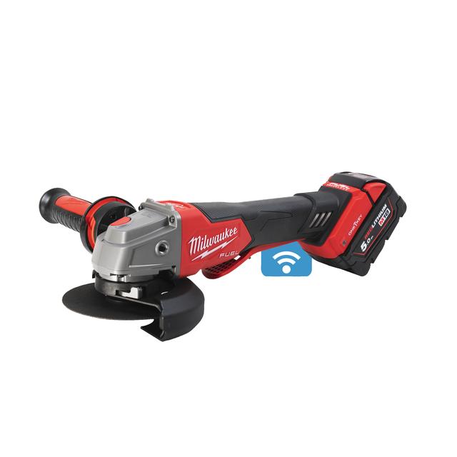 Milwaukee M18ONEFSAG125XPDB-502X M18 FUEL ONEKEY Akku-Sicherheits-Winkelschleifer