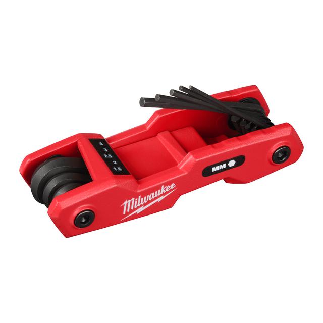 Milwaukee Klappschlüssel-Set Innensechskant 1.5, 2, 2.5, 3, 4, 5, 6, 8 mm
