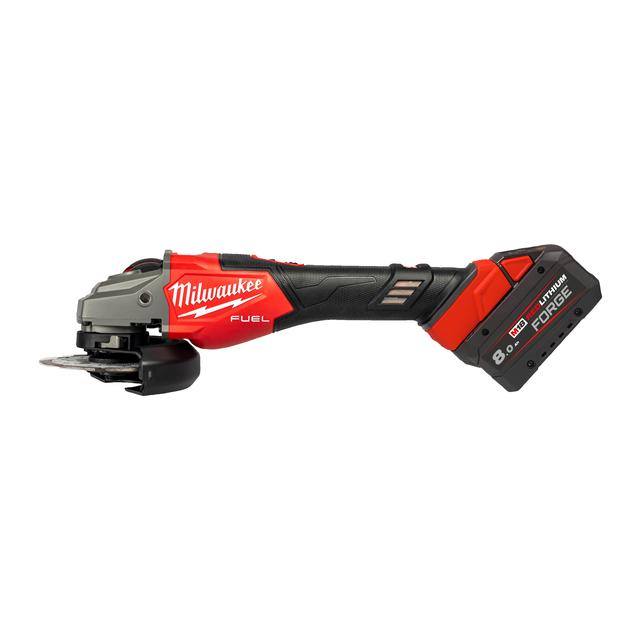 Milwaukee M18FHSAG125XB2-0X M18 FUEL Akku-Hochleistungswinkelschleifer 125 mm mit Schiebeschalter Gen 2
