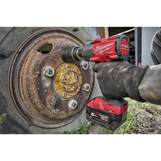 Milwaukee M18FMTIW2F38-0X M18 FUEL 3/8"-Akku-Schlagschrauber Vierkant mit Sprengring