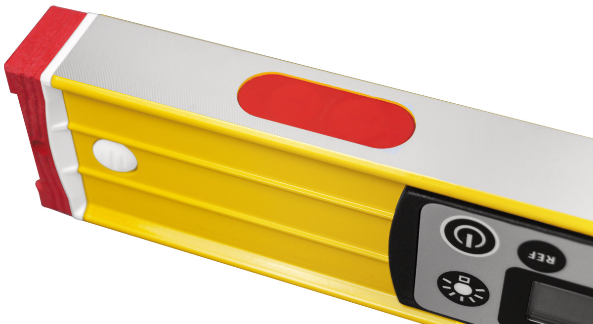 STABILA Digitale Wasserwaage TECH 196M DL, 61 cm, wasser- und staubdicht nach IP 67, 2 Digital-Displays, kalibrationsfrei, Anzeige-Modi: °, %, mm/m, in/ft, Magnetsystem, Tasche