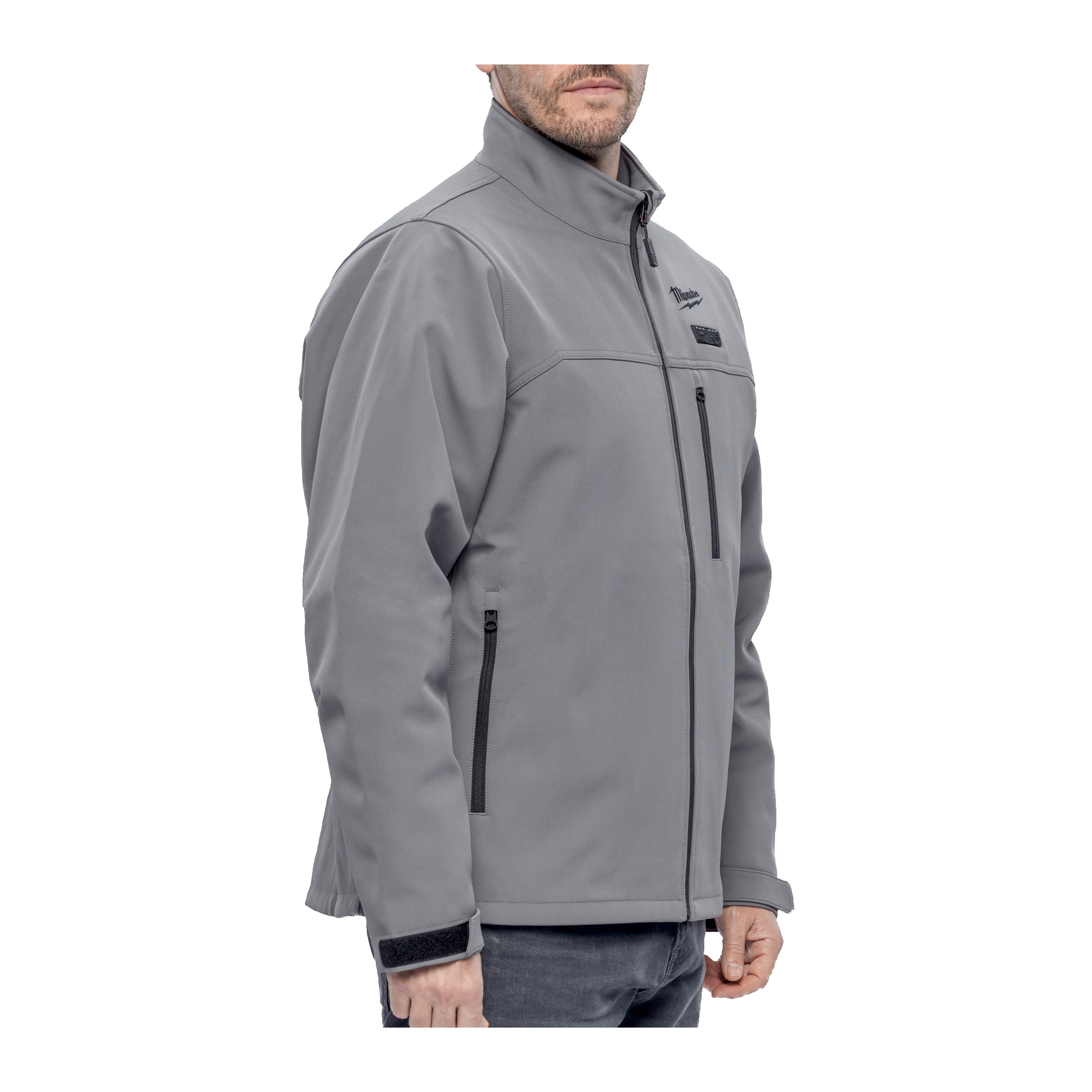 Milwaukee M12 HJGR6-0 (XL) 12 V Akku-Heiz-Jacke Herren grau, ohne Akku u. Ladegerät