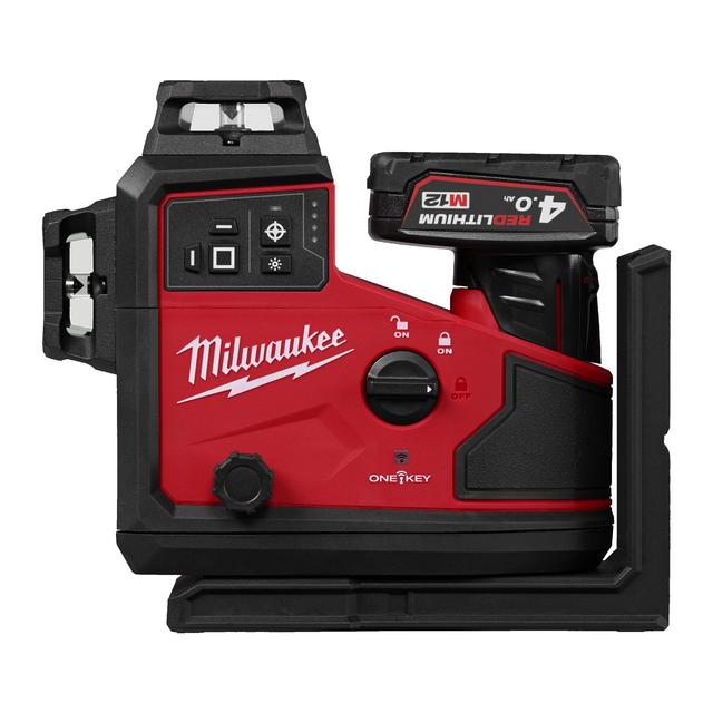 Milwaukee M12A3PLO-401C M12 3 x 360° Akku-Laser