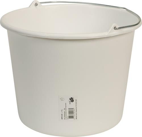Baueimer GRIPLINE L 12l weiß Ku.BERDAL