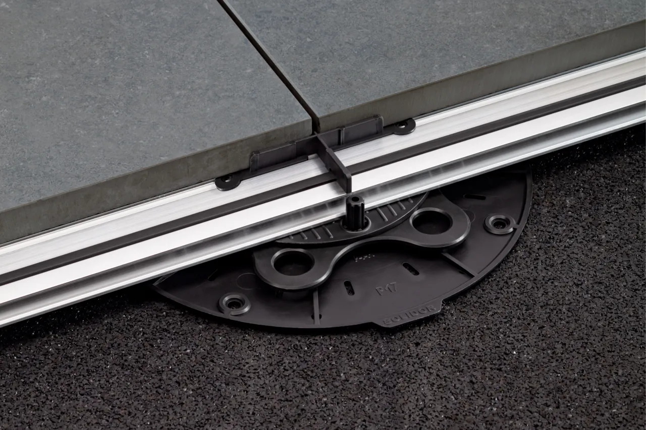 Solidor Stelzlager | Aluminium-Unterkonstruktion | STRUCTUSOL | L 2400 | H 16