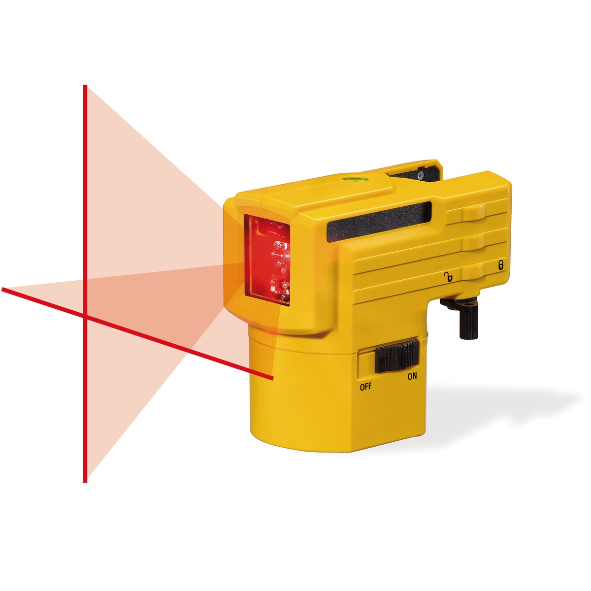 STABILA Kreuzlinienlaser LAX 50, 2-teiliges Set, selbstnivellierend, gut sichtbare Laser-Linien, Reichweite bis 10 m, Einknopfsystem, Schutzklasse IP 53, inklusive Stativ-Teleskopstange