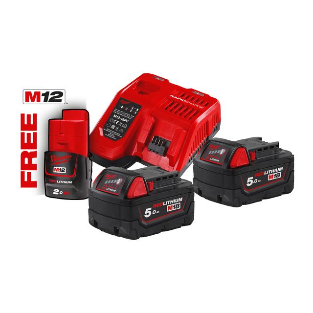 Milwaukee M18NRG-502  18V Starterset