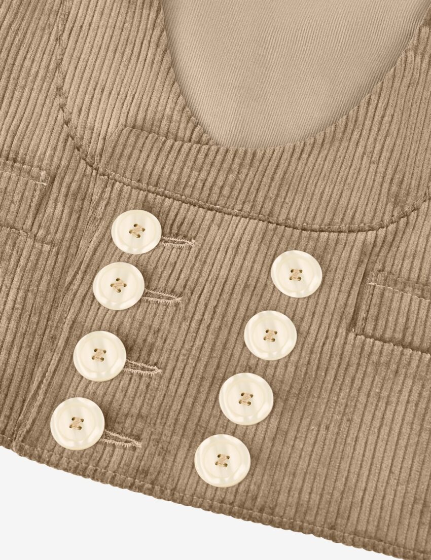 FHB EMIL Zunftweste Trenkercord beige 90