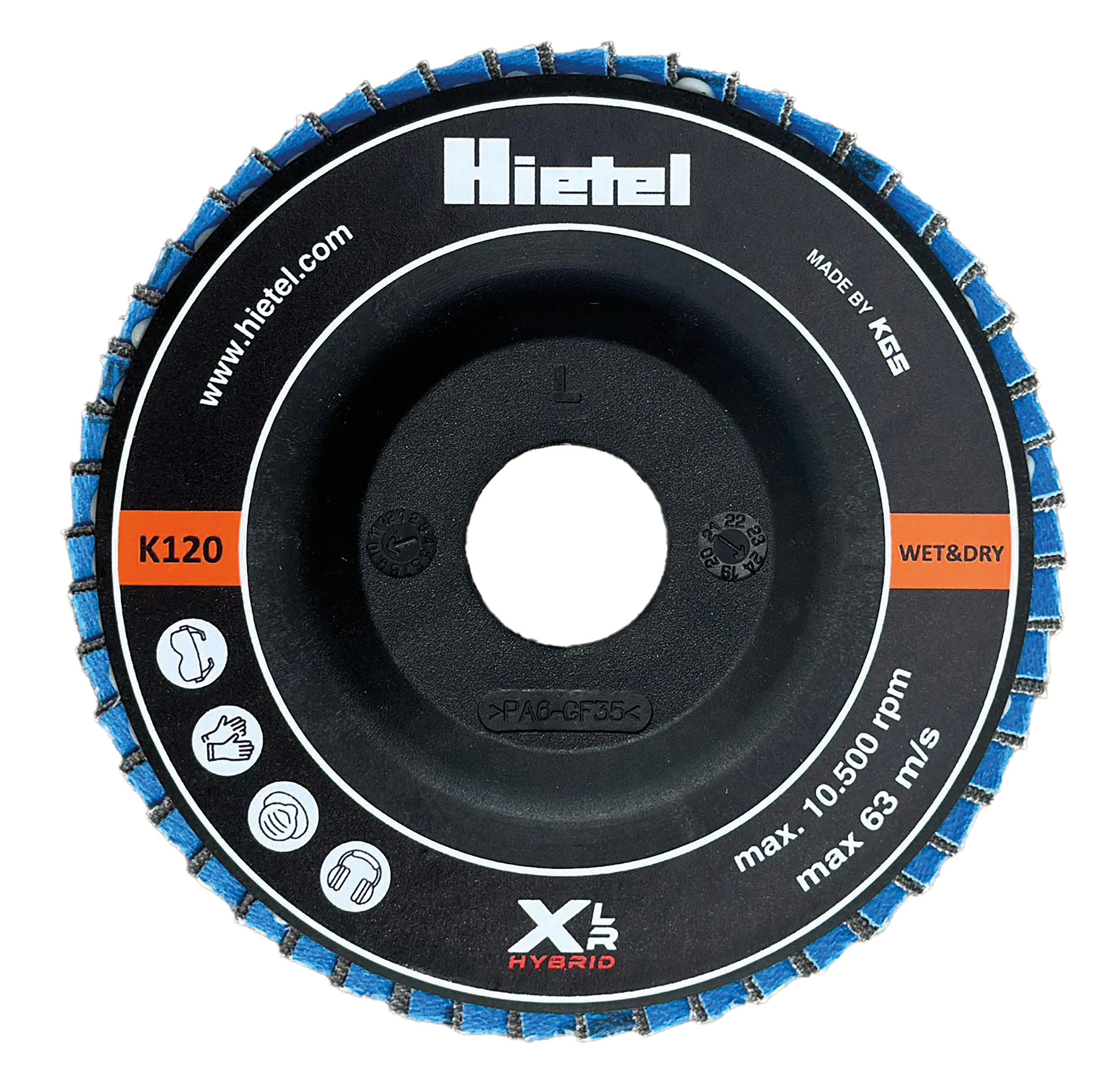 Diamant-Fächerschleifscheibe | XLR Hybrid | 22,2 | K 120