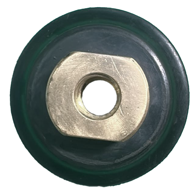 Aufnahmeteller Klett | D80 | M14 | Gummi weich