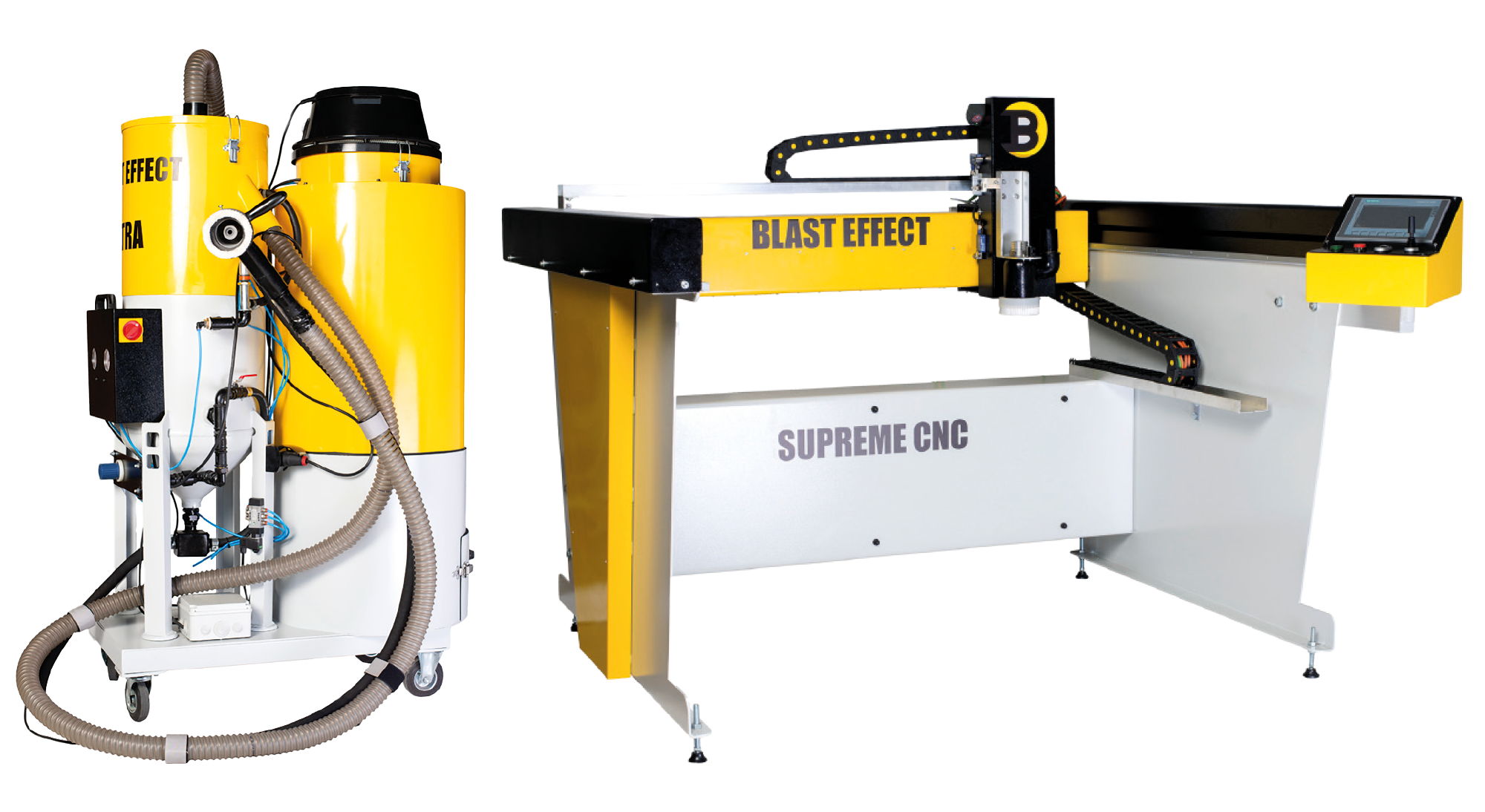 Kombi-Paket CNC-Strahlbrücke + Drucksandstrahlgerät Ultra