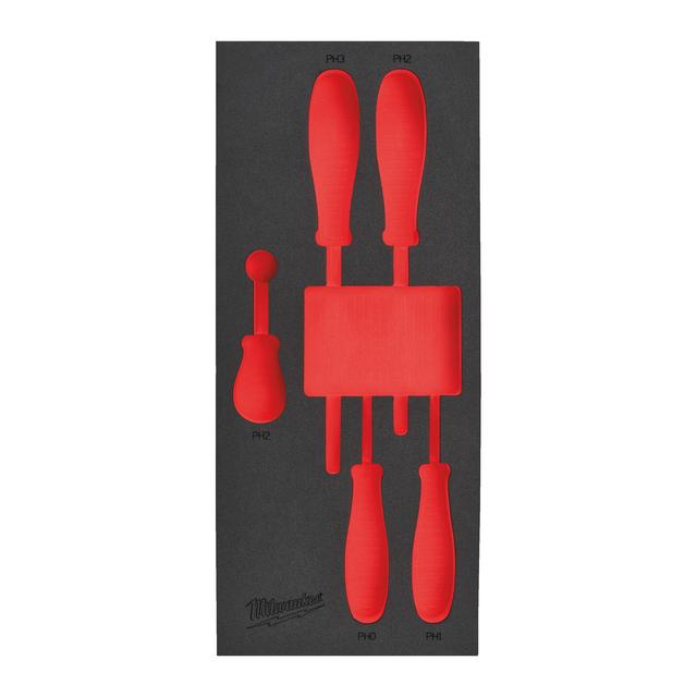 Milwaukee Ersatz-Einlage 1/3  für Tri-Lobe Schraubendreher, für Werkstattwagen 78 cm