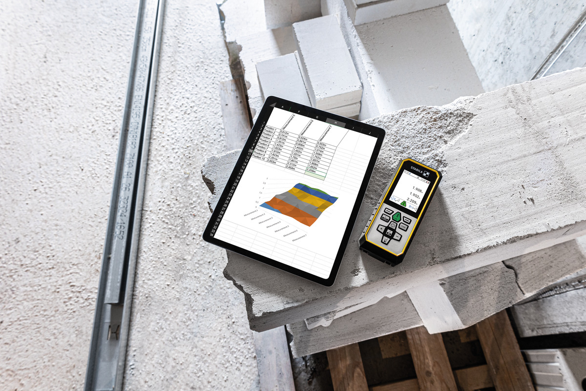 STABILA Laser-Entfernungsmesser LD 530 BT, Bluetooth® 5.0