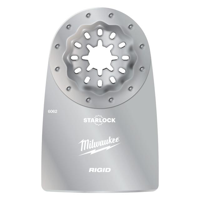Milwaukee Multitool Starlock fester Spachtel zum Entfernen von Lack und Kleber 52 x 37 mm