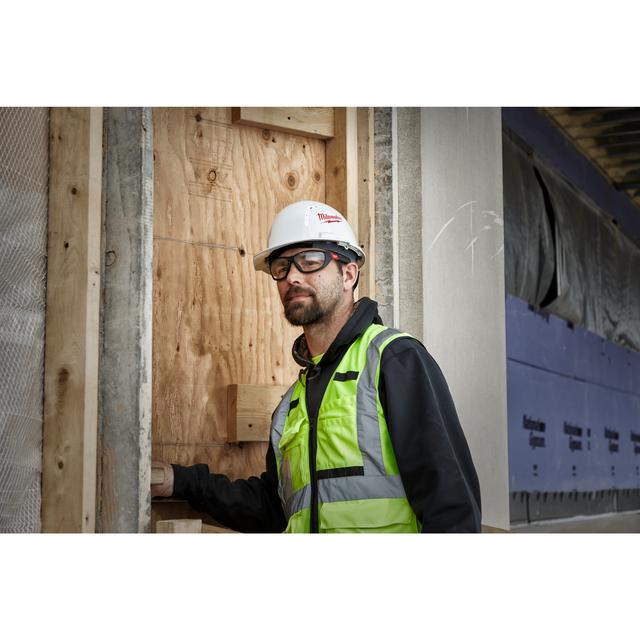 Milwaukee Premium Schutzbrille klar, mit abnehmbarer Schaumstoffauflage