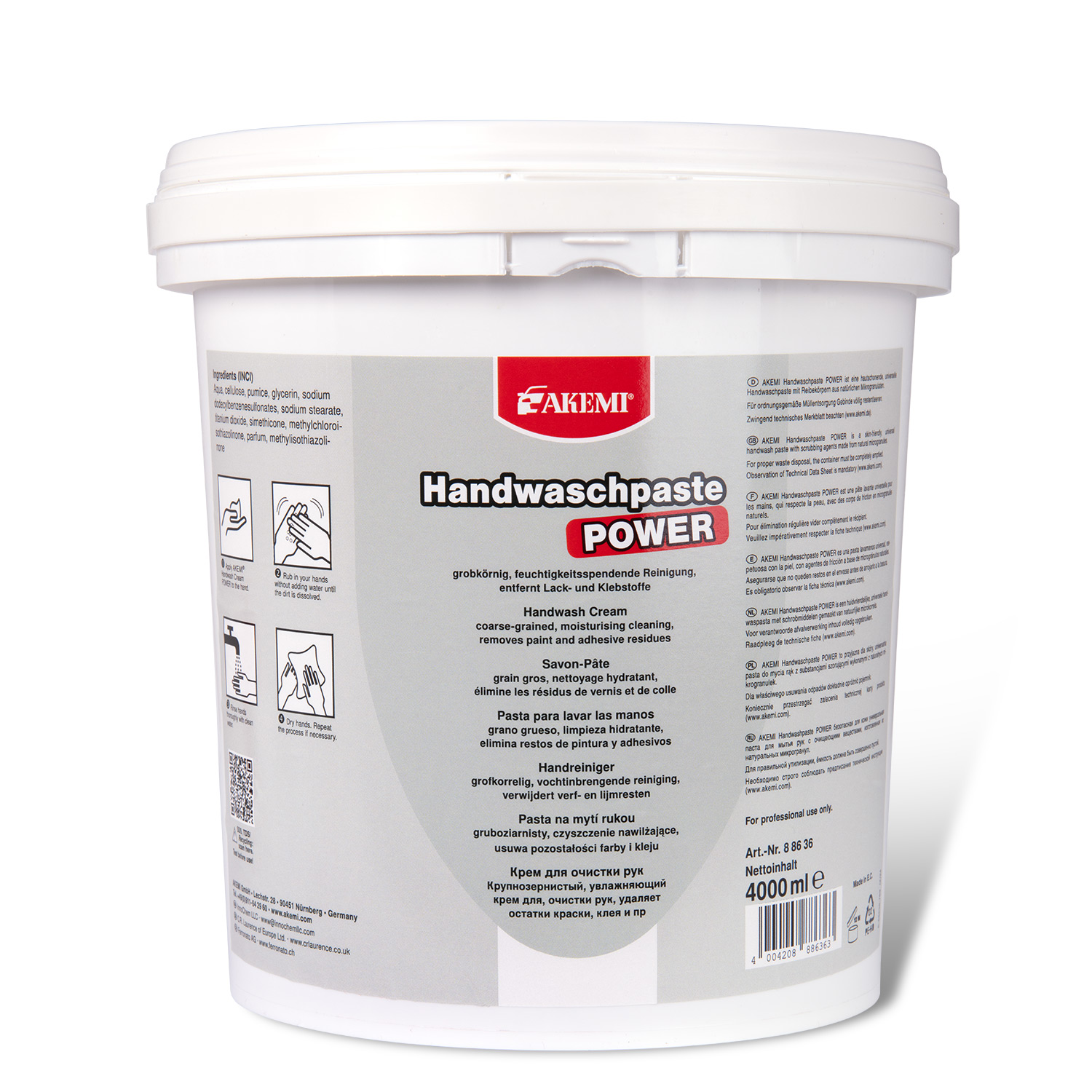 Akemi Handwaschpaste POWER  4000 ml