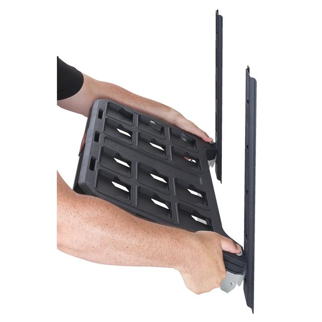 Milwaukee PACKOUT Schienensystem-Set zur Wandmontage 2 Wandhalterungen, 2 Grundplatten