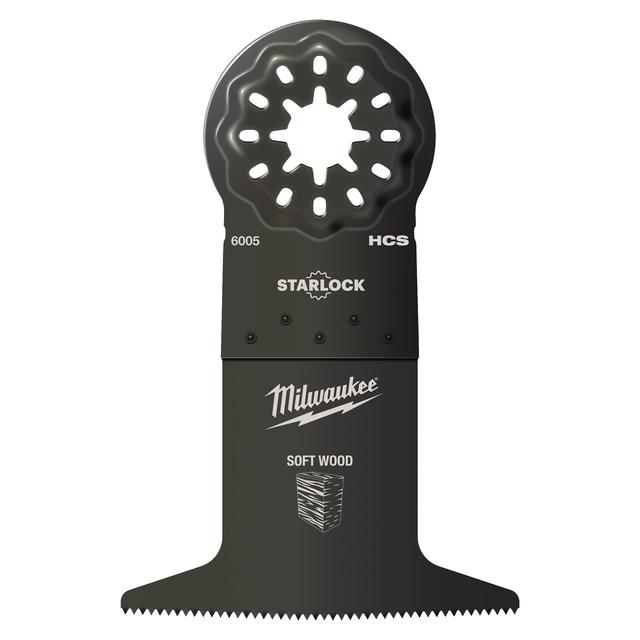 Milwaukee Multitool Starlock Tauchsägeblatt für Schnitte in Holz 65 x 42 mm