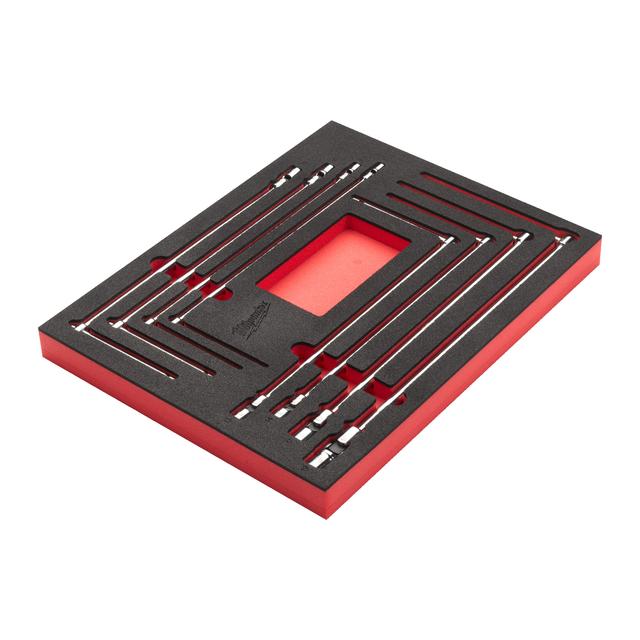 Milwaukee T-Gelenkschlüssel Einlage 8-teilige Einlage für Werkstattwagen 78 cm