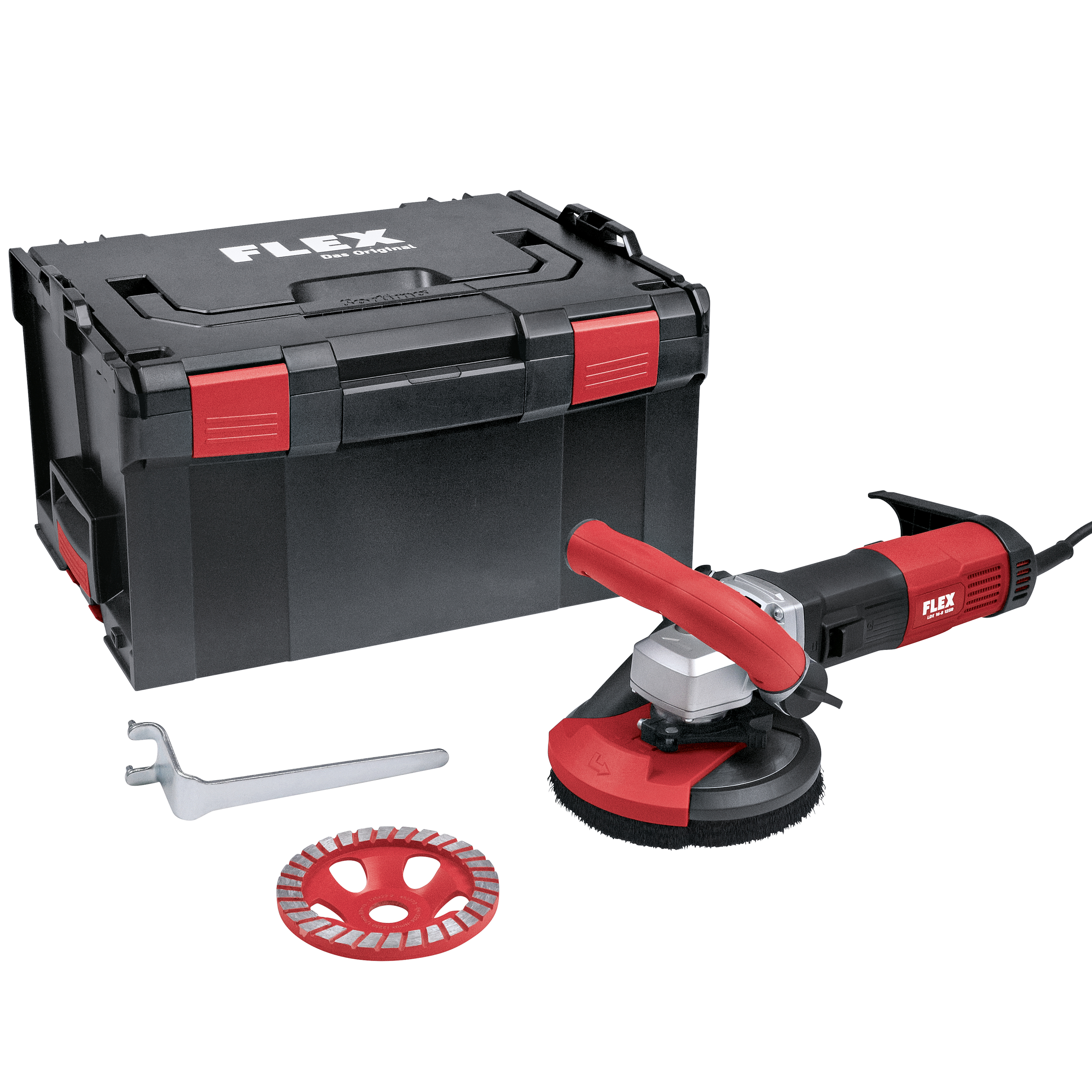 FLEX Sanierungsschleifer LDE 16-8 125 R, Kit TurboJet II 230/CEE