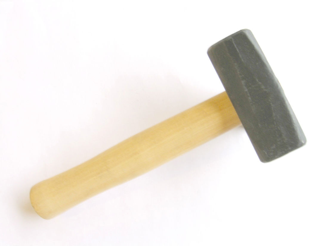 Steinmetzfäustel m.Stiel gehärtet