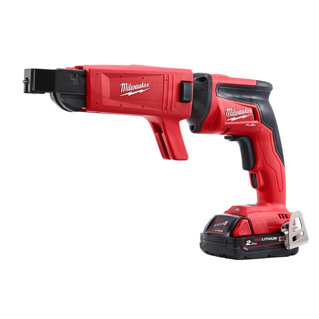 Milwaukee M18FSGC-202X  M18 FUEL Akku-Trockenbauschrauber mit Magazinvorsatz