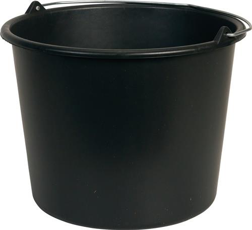 Baueimer GRIPLINE D 12l schwarz Ku.BERDAL