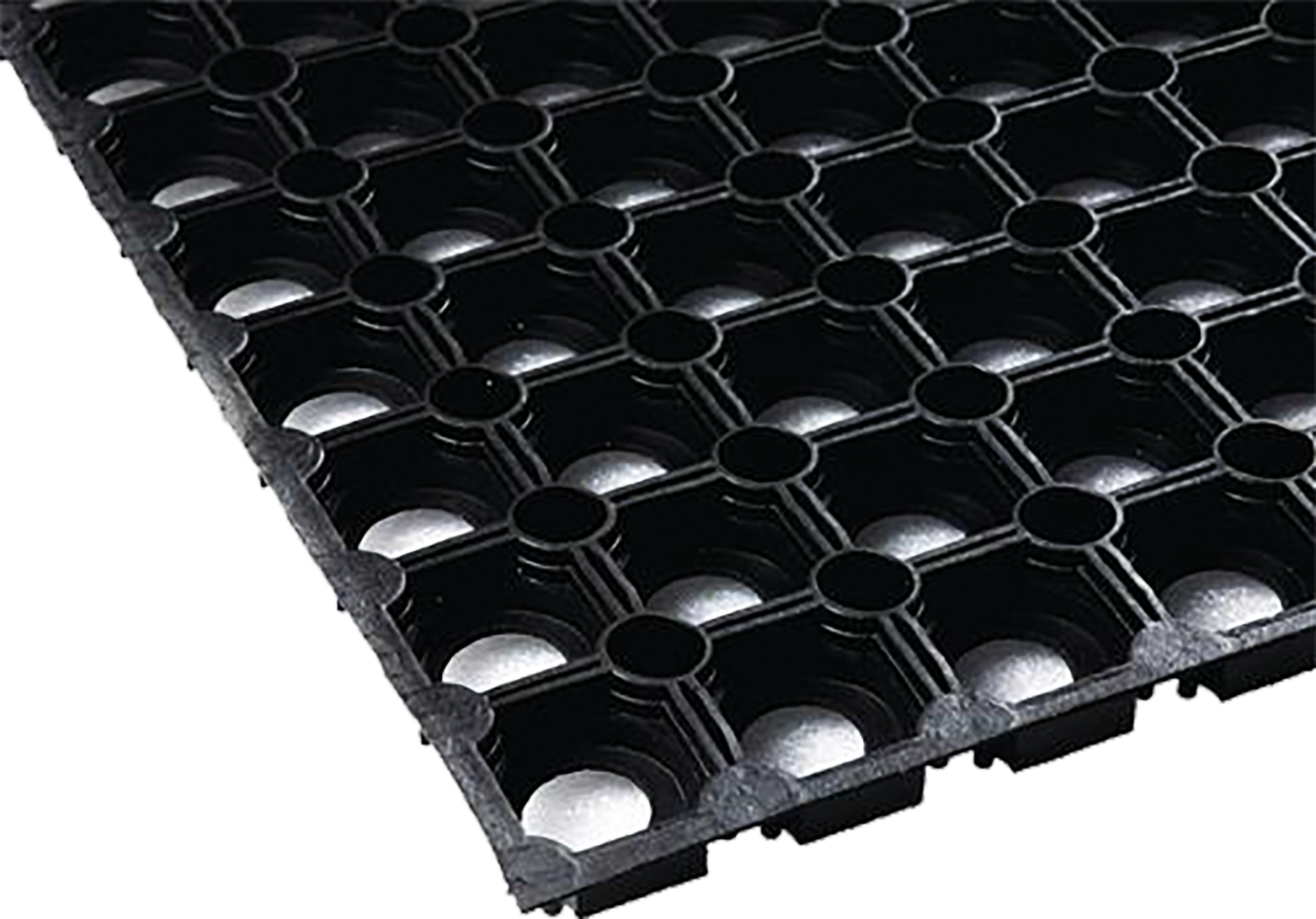 Ringgummi-Matte schwarz