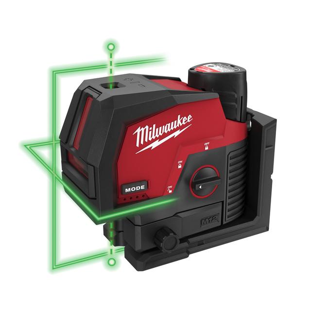 Milwaukee M12CLLP-0C M12 Kreuzlinienlaser mit Lotfunktion