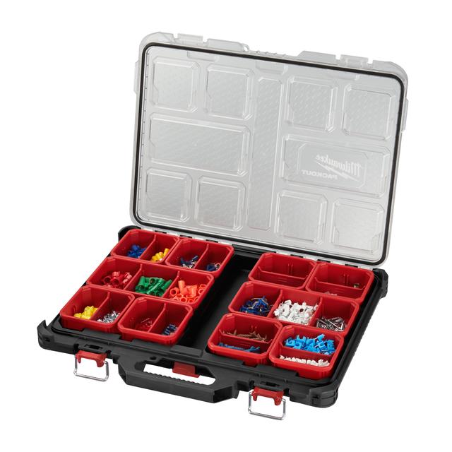 Milwaukee PACKOUT Organiser Slim, inkl. Sortierboxen 500 x 380 x 65 mm