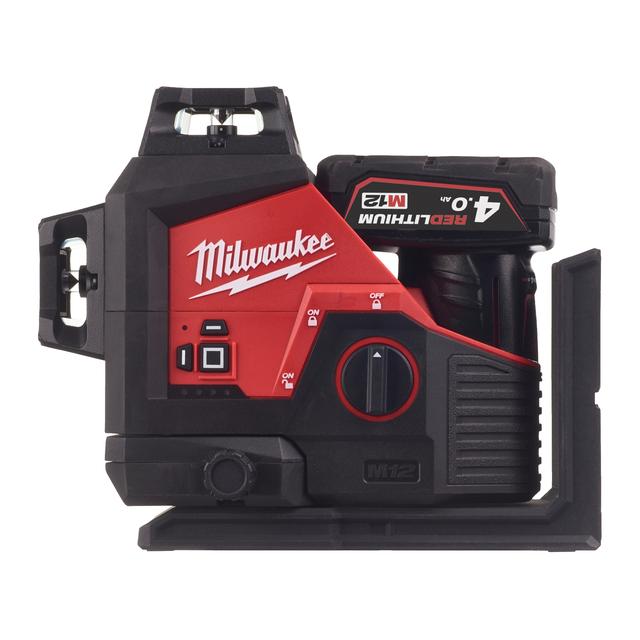Milwaukee M123PL-401C M12 Akku-Kreuzlinienlaser 3 x 360°