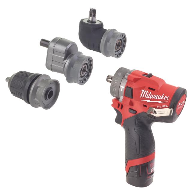 Milwaukee M12FPDXKIT-202X M12 FUEL Akku-Kompakt-Schlagbohrschrauber mit Schnellwechselbohrfutter