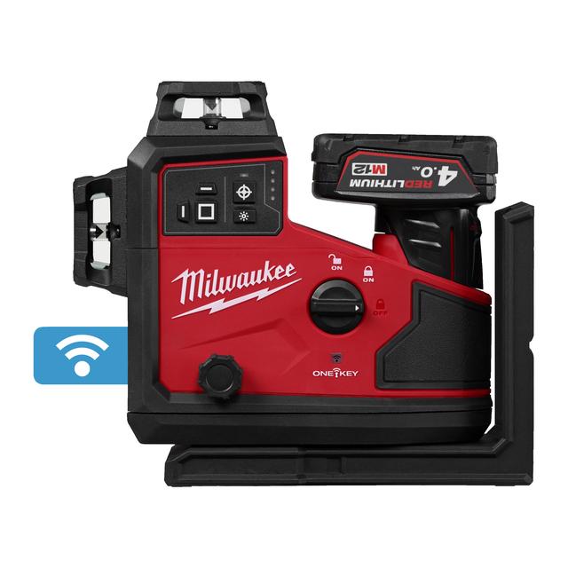 Milwaukee M12A3PLO-401C M12 3 x 360° Akku-Laser