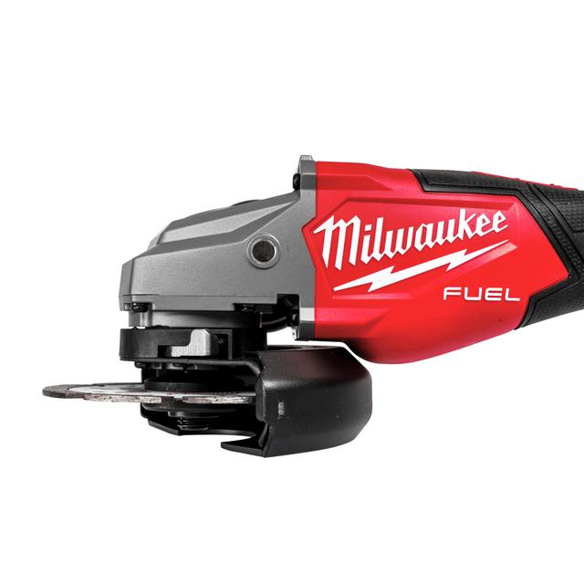 Milwaukee M18FHSAG125XB2-0X M18 FUEL Akku-Hochleistungswinkelschleifer 125 mm mit Schiebeschalter Gen 2