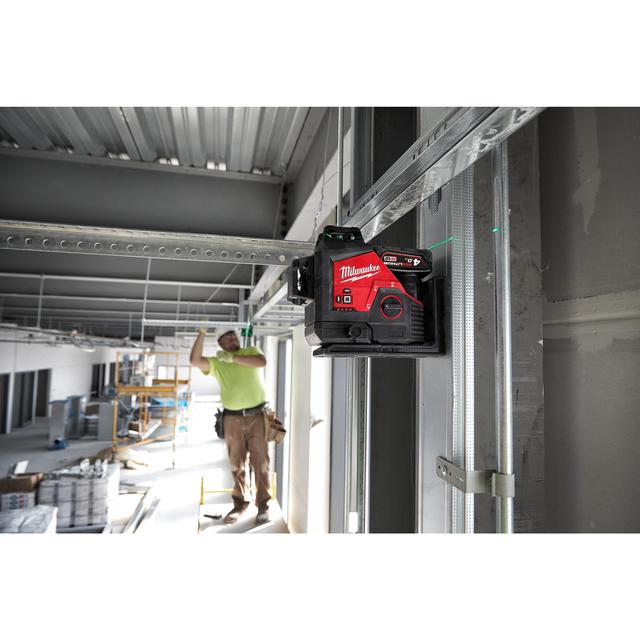 Milwaukee M123PLSKIT-401P M12 Akku-Kreuzlinienlaser 3 x 360° Kit