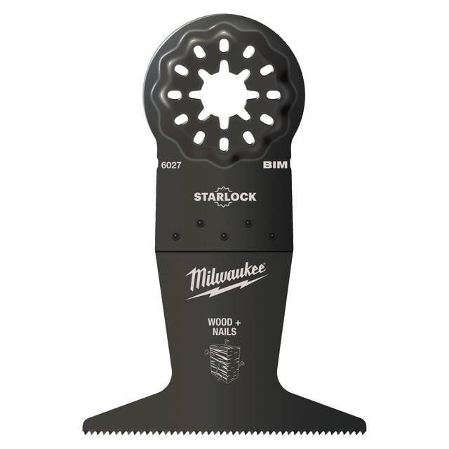 Milwaukee Multitool Starlock Tauchsägeblatt für Schnitte in Holz 65 x 42 mm