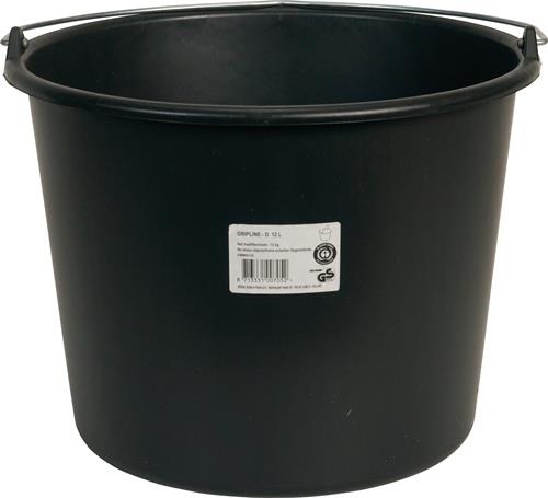 Baueimer GRIPLINE D 12l schwarz Ku.BERDAL