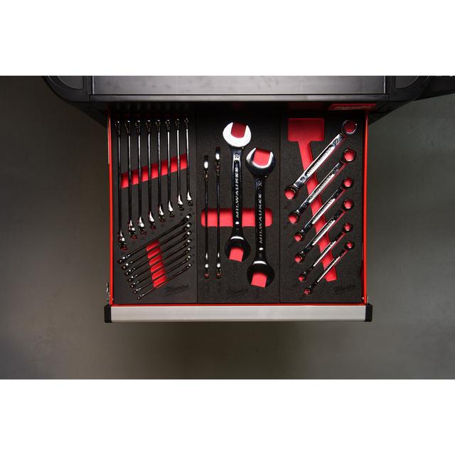 Milwaukee Doppel-Maulschlüssel Einlage 4-teilige Einlage für Werkstattwagen 78 cm