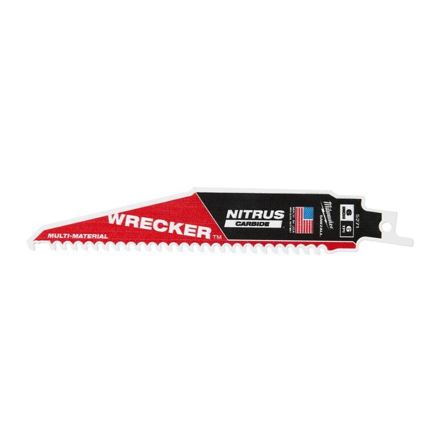 Milwaukee Säbelsägeblatt THE WRECKER NITRUS HM-bestückt 5er Pack 150 x 4,2 mm (6 TPI)