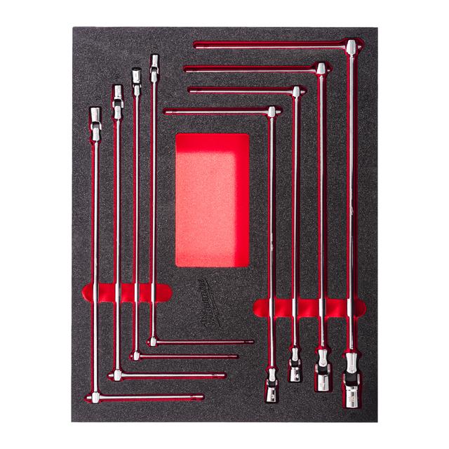 Milwaukee T-Gelenkschlüssel Einlage 8-teilige Einlage für Werkstattwagen 78 cm