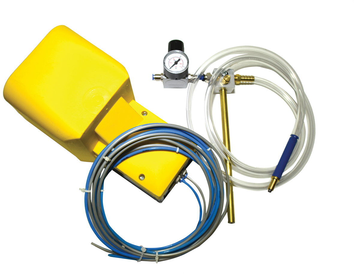 Freistrahlgerät mobil mit Fußauslöser